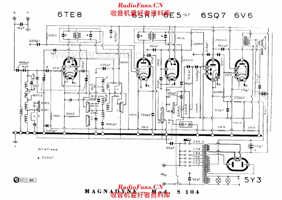 Magnadyne S104 电路原理图.pdf_第1页