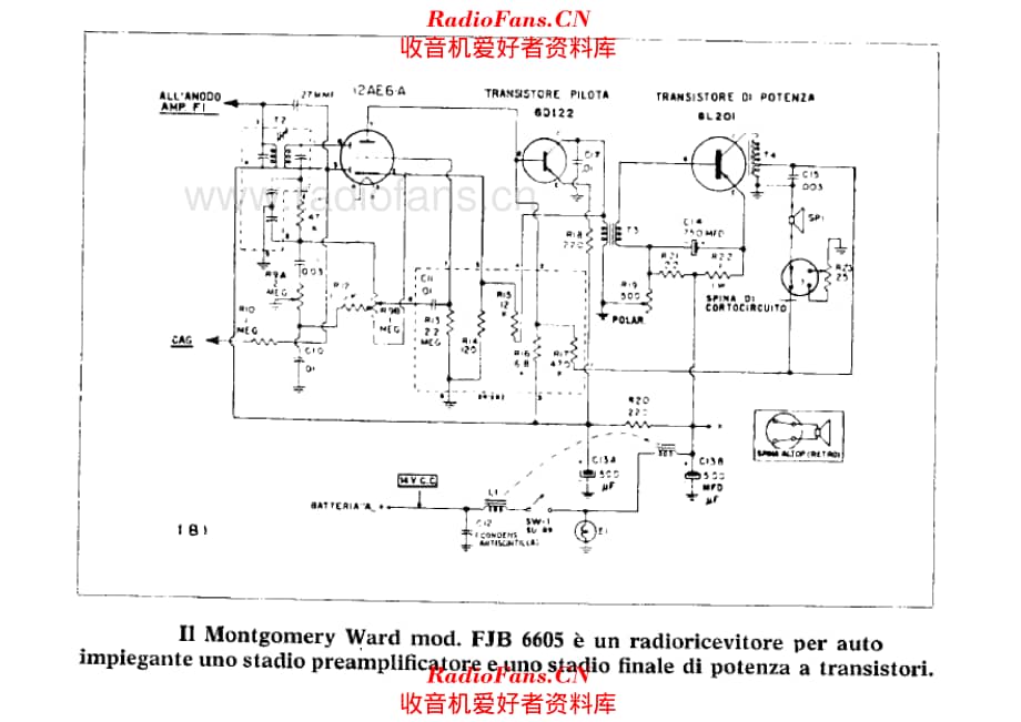 Montgomery Ward FJB 6605 电路原理图.pdf_第1页