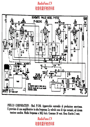 Philco P5702 电路原理图.pdf