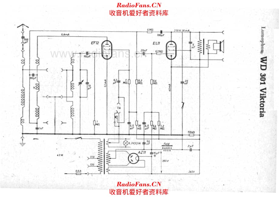 Lumophon WD301 Viktoria 电路原理图.pdf_第1页