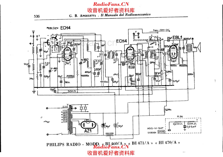 Philips BI460A_BI471A_HI470A 电路原理图.pdf_第1页