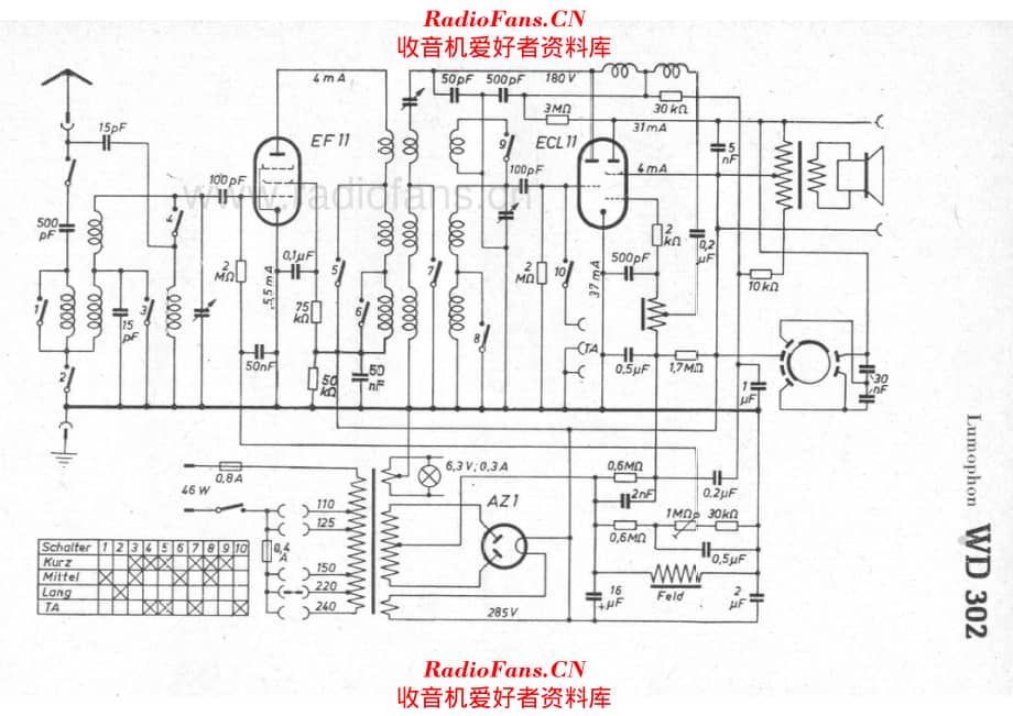 Lumophon WD302 电路原理图.pdf_第1页