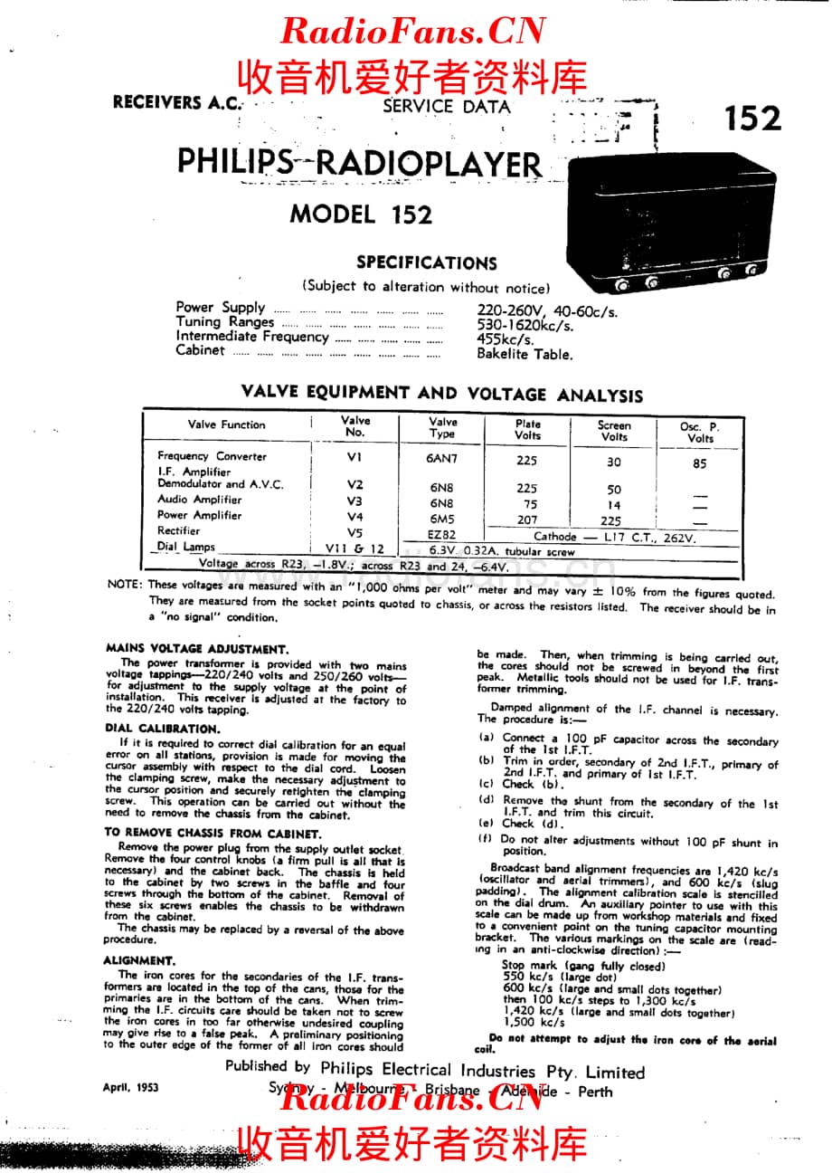 Philips 152 电路原理图.pdf_第1页