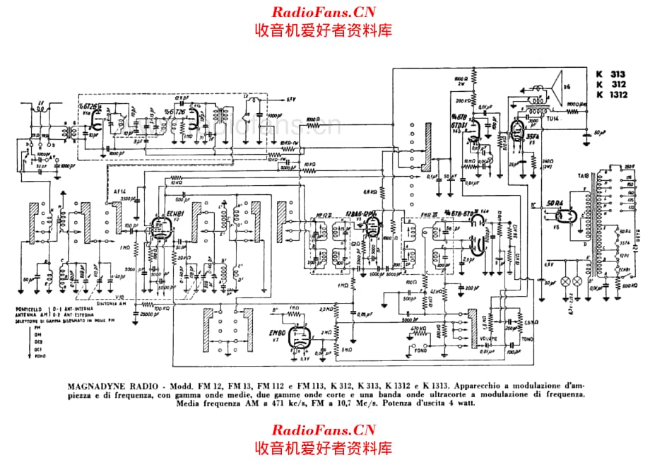 Kennedy K312 K313 K1312 K1313 FM12 FM13 FM112 FM113 电路原理图.pdf_第1页