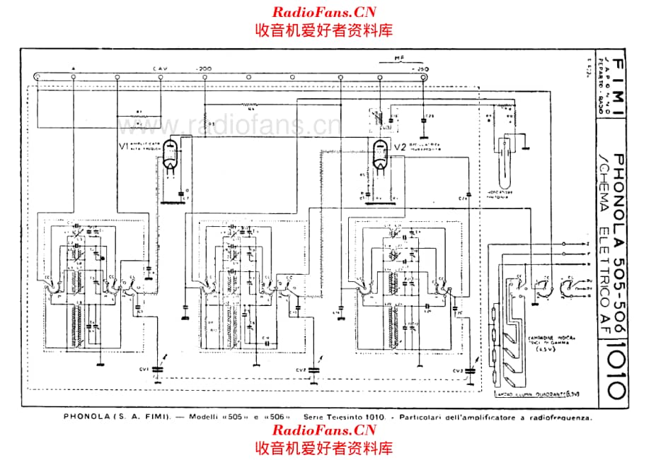 Phonola 505 506 RF unit 电路原理图.pdf_第1页