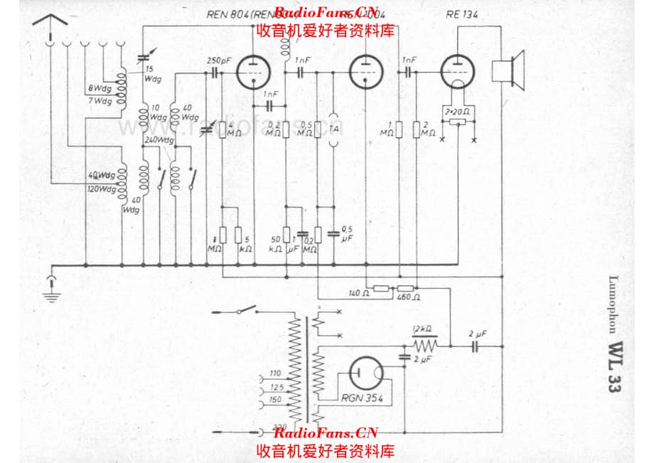 Lumophon WL33 电路原理图.pdf_第1页