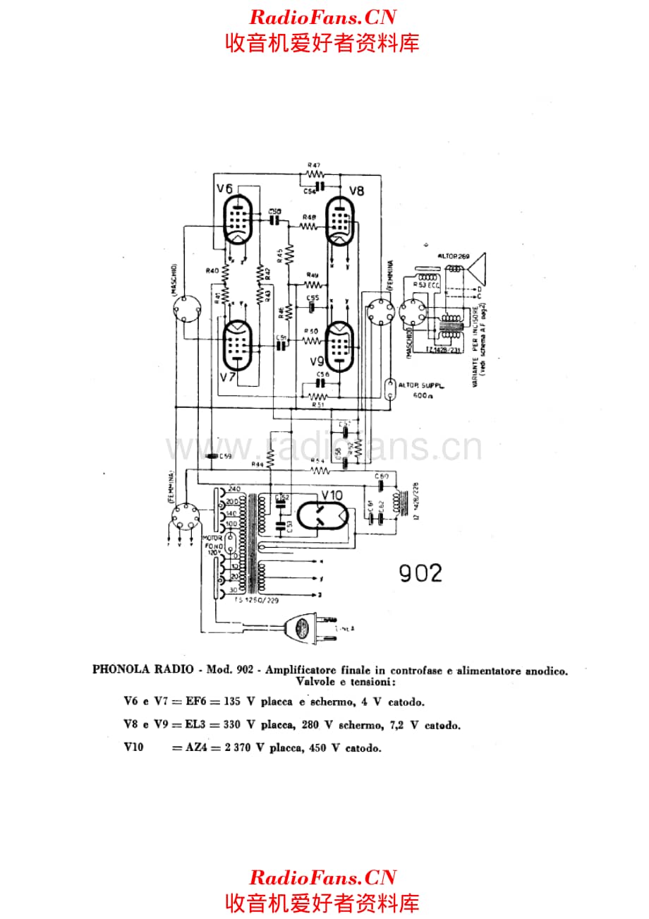 Phonola 902 LF unit 电路原理图.pdf_第1页