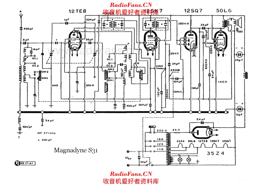 Magnadyne S31 电路原理图.pdf_第1页