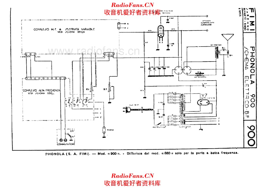 Phonola 900 LF unit 电路原理图.pdf_第1页