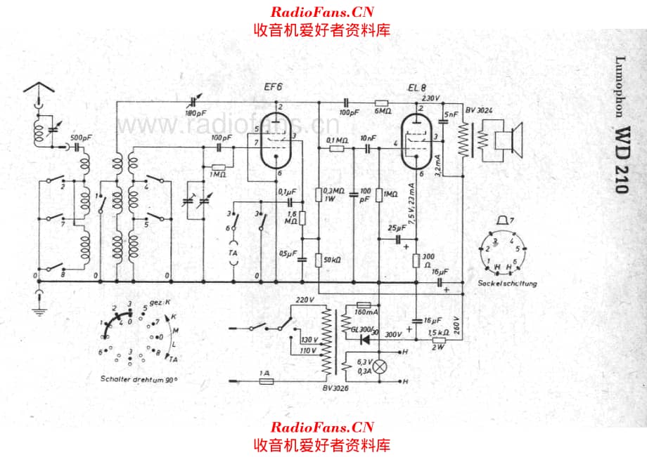 Lumophon WD210 电路原理图.pdf_第1页