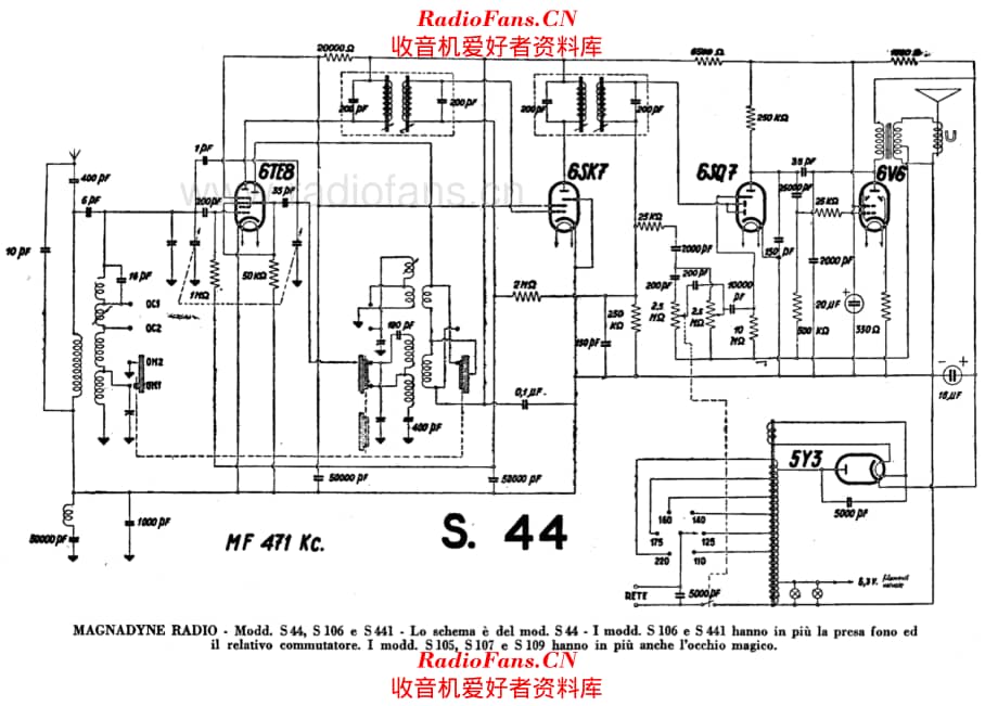 Magnadyne S44 电路原理图.pdf_第1页