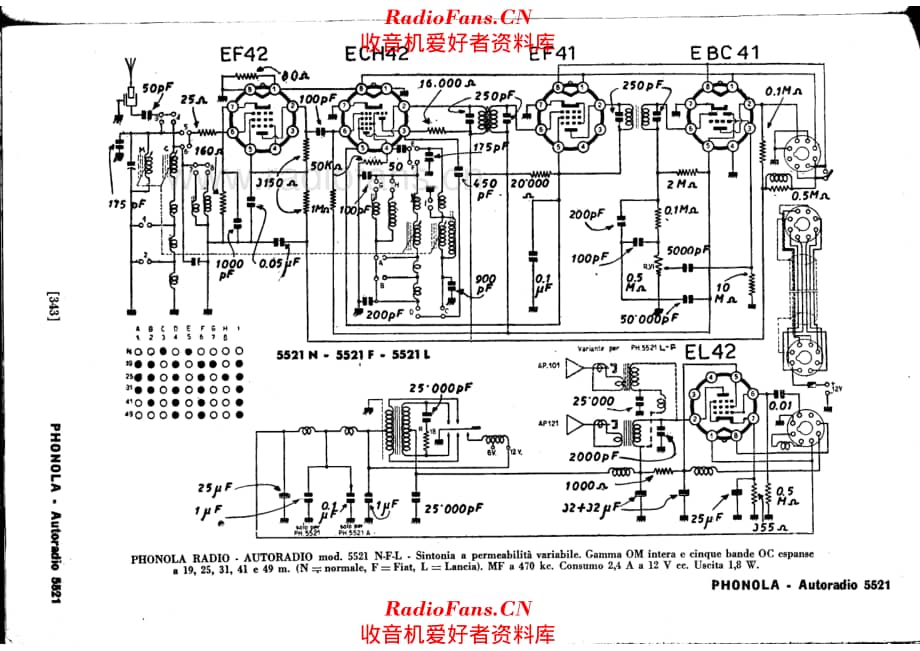 Phonola 5521-autoradio 电路原理图.pdf_第1页