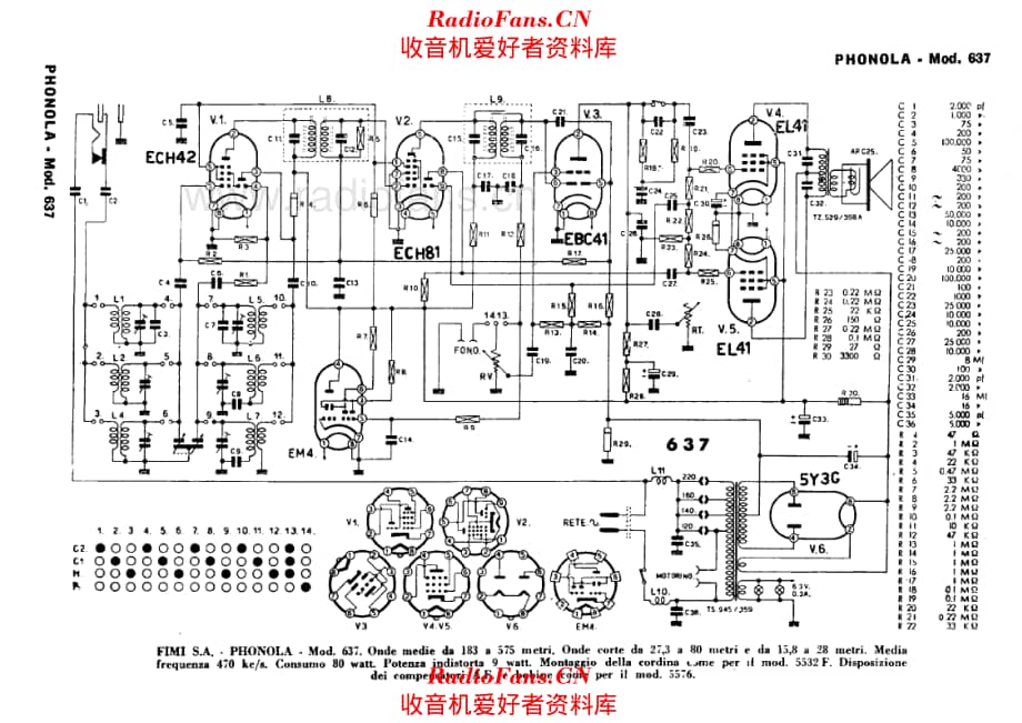 Phonola 637 电路原理图.pdf_第1页