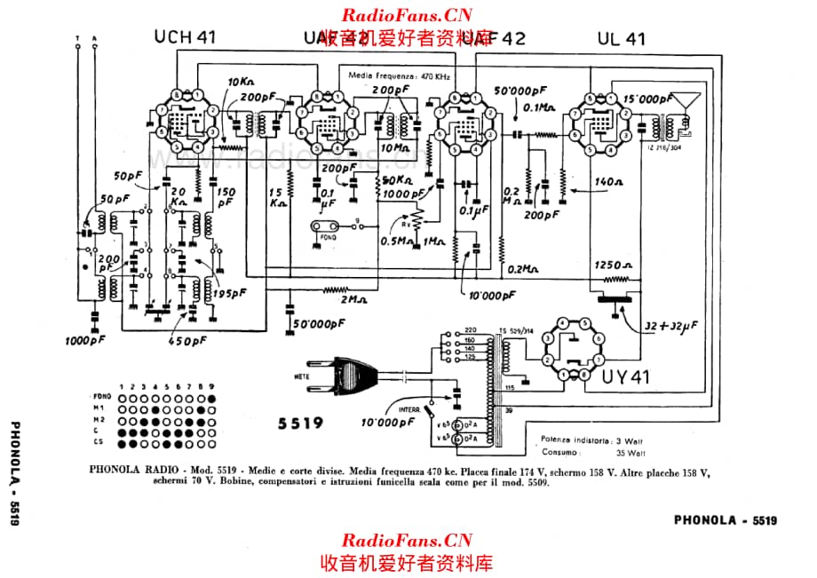 Phonola 5519 电路原理图.pdf_第1页