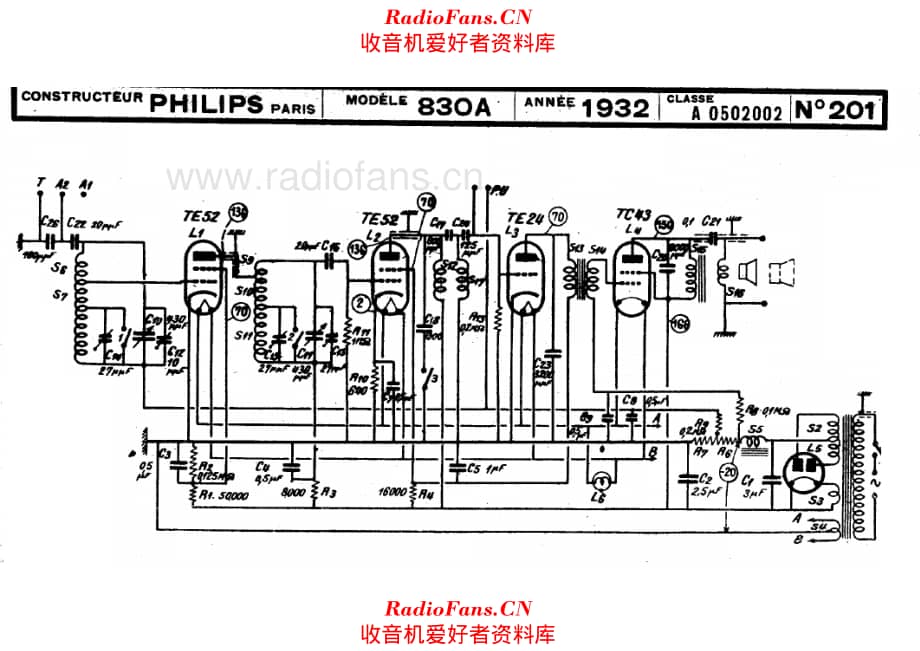 Philips 830A 电路原理图.pdf_第1页