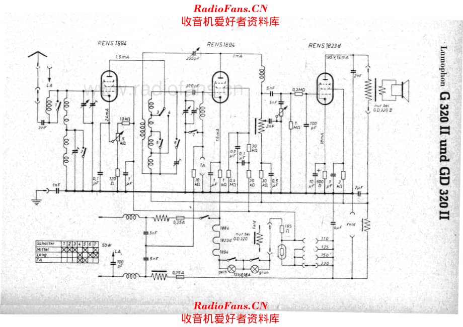 Lumophon G320II GD320II 电路原理图.pdf_第1页