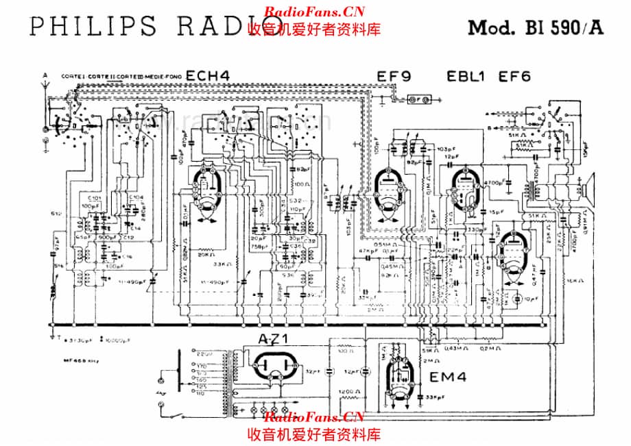 Philips BI590A alternate 电路原理图.pdf_第1页