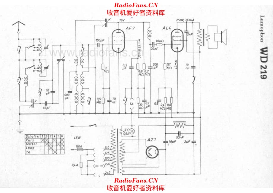 Lumophon WD219 电路原理图.pdf_第1页