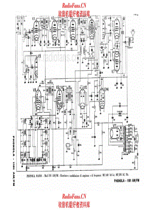 Phonola 1101 AM-FM 电路原理图.pdf