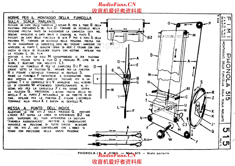 Phonola 515 tuning cord 电路原理图.pdf_第1页