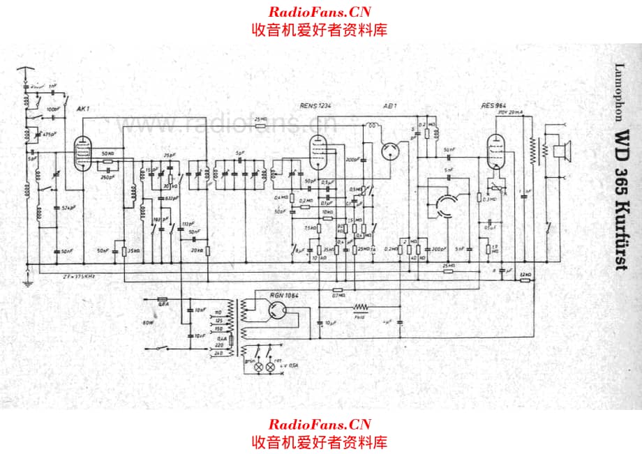 Lumophon WD365 Kurfuerst 电路原理图.pdf_第1页