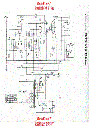 Lumophon WD326 Ritter 电路原理图.pdf