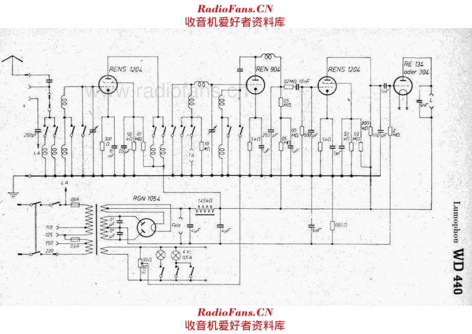 Lumophon WD440 电路原理图.pdf_第1页