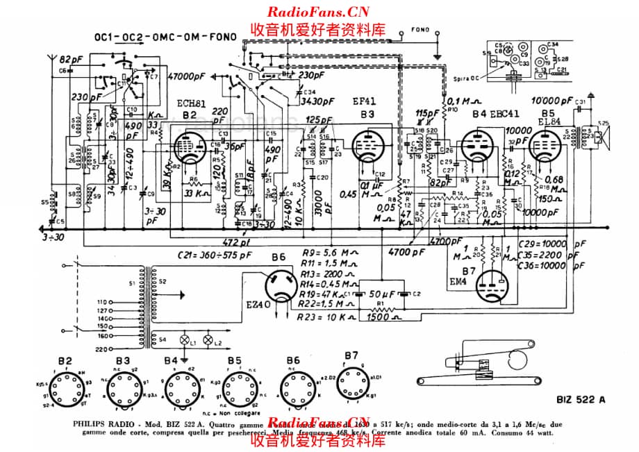 Philips BIZ522A 电路原理图.pdf_第1页