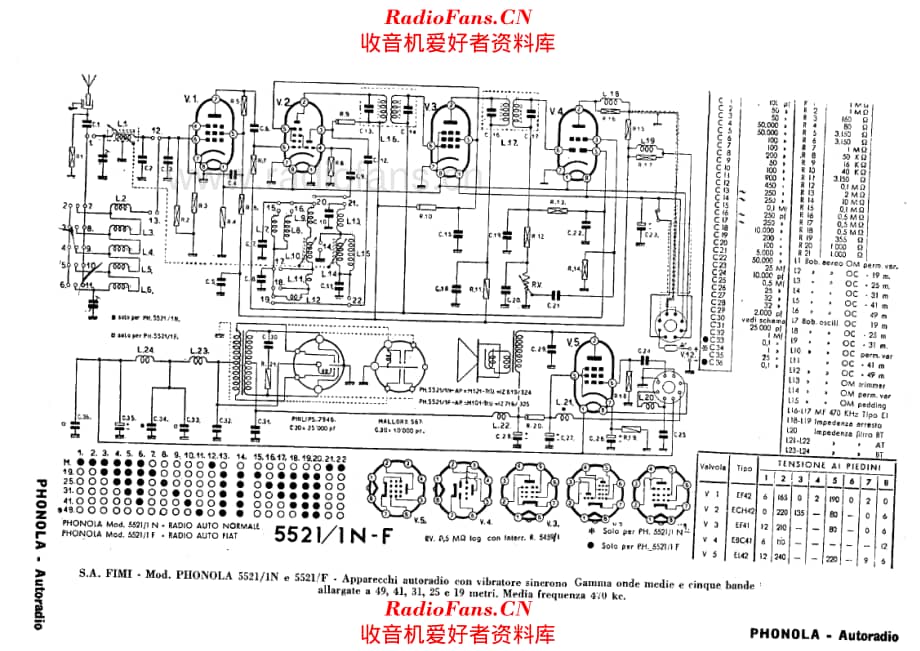 Phonola 5521-1N 5521-F 电路原理图.pdf_第1页