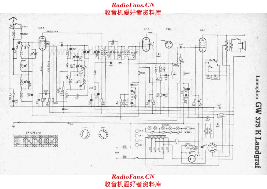 Lumophon GW375 K Landgraf 电路原理图.pdf_第1页