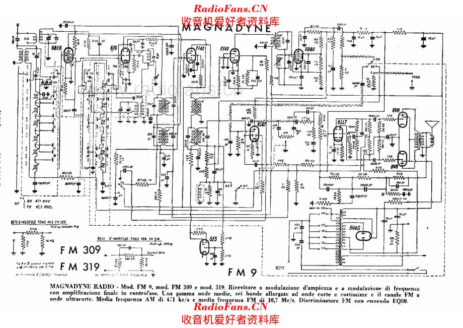 Magnadyne FM9 FM309 FM319 电路原理图.pdf_第1页