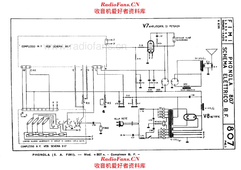 Phonola 807 LF unit 电路原理图.pdf_第1页