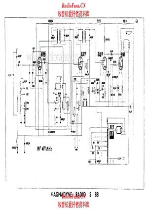 Magnadyne S88 alternate 电路原理图.pdf
