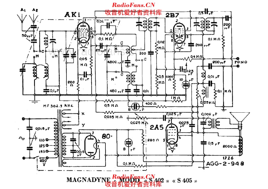 Magnadyne S402 S405_2 电路原理图.pdf_第1页