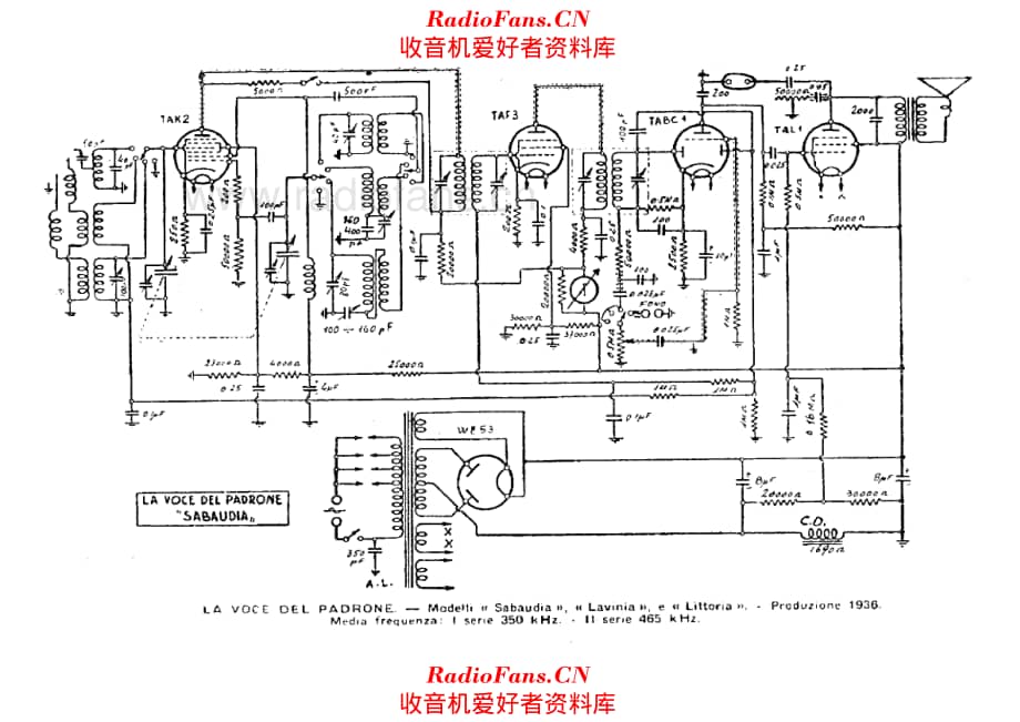 Marconi Sabaudia Lavinia Littoria 电路原理图.pdf_第1页