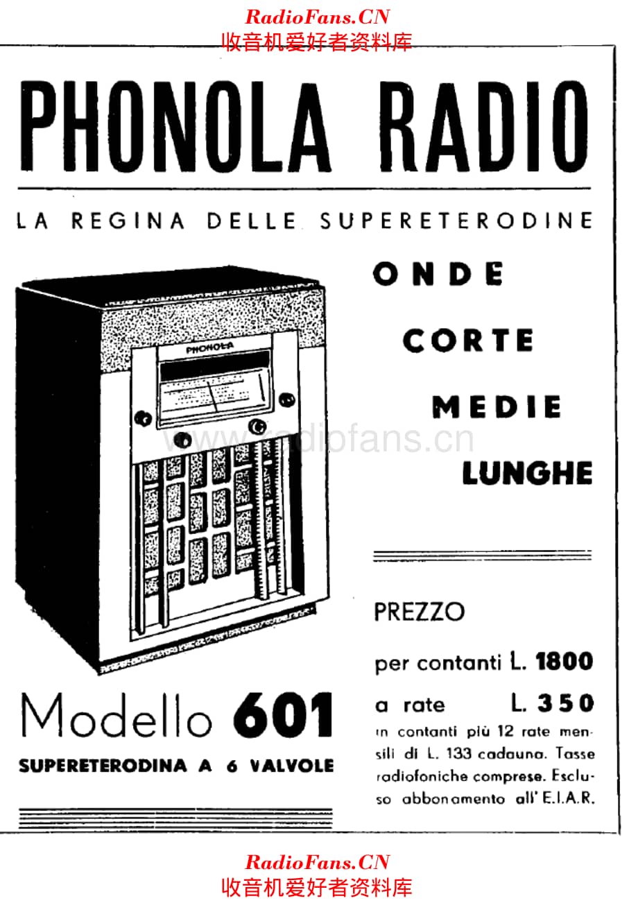 Phonola 601 advertisement 电路原理图.pdf_第1页