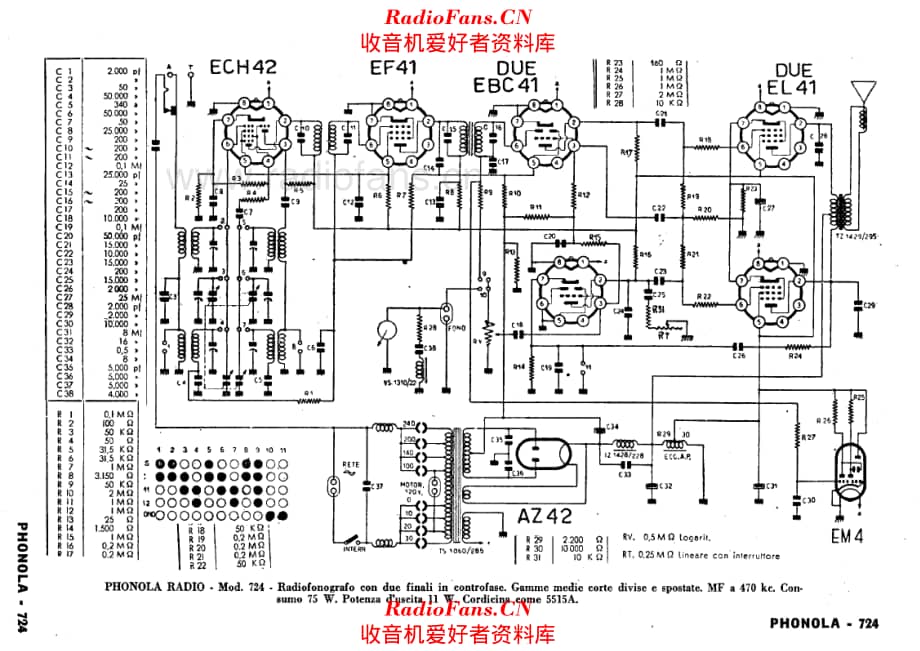 Phonola 724 电路原理图.pdf_第1页