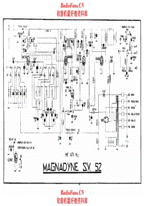 Magnadyne SV52 alternate 电路原理图.pdf