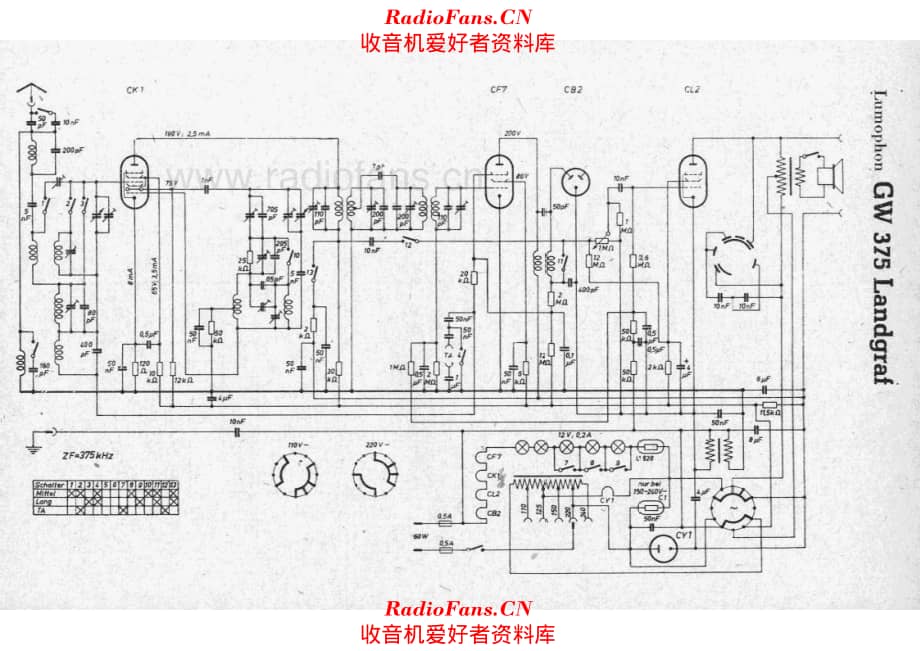 Lumophon GW375 Landgraf 电路原理图.pdf_第1页