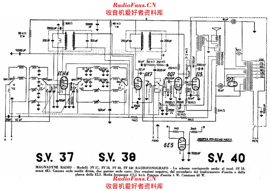 Magnadyne SV37 SV38 SV40 电路原理图.pdf_第1页