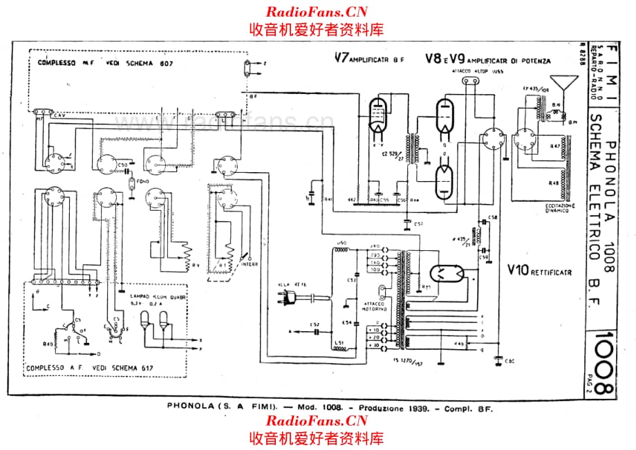 Phonola 1008 LF unit 电路原理图.pdf_第1页