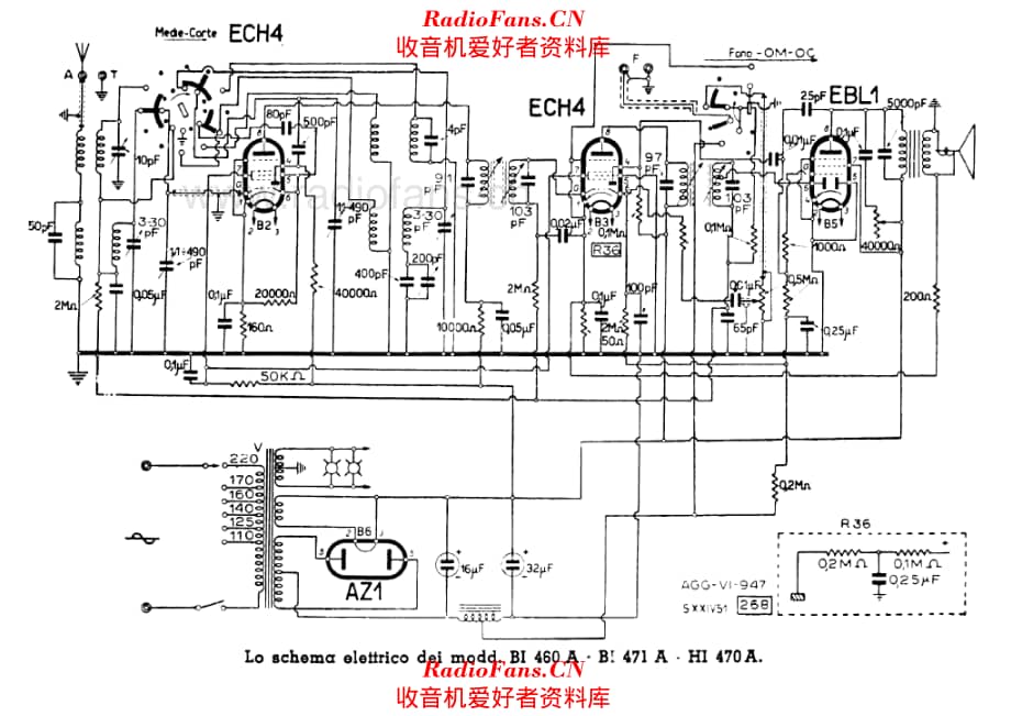 Philips BI460A BI471A HI470A 电路原理图.pdf_第1页