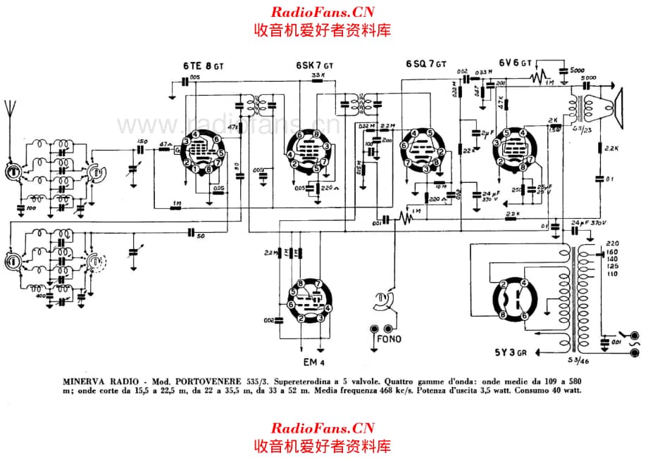 Minerva 535-3 Portovenere 电路原理图.pdf_第1页