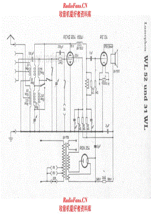 Lumophon WL52 31WL 电路原理图.pdf