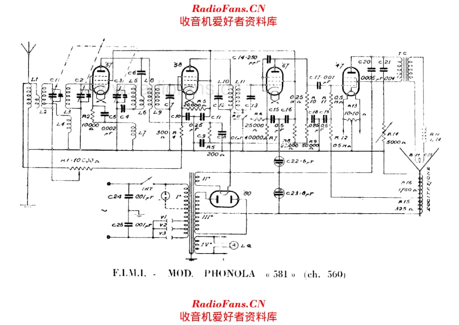 Phonola 581 电路原理图.pdf_第1页