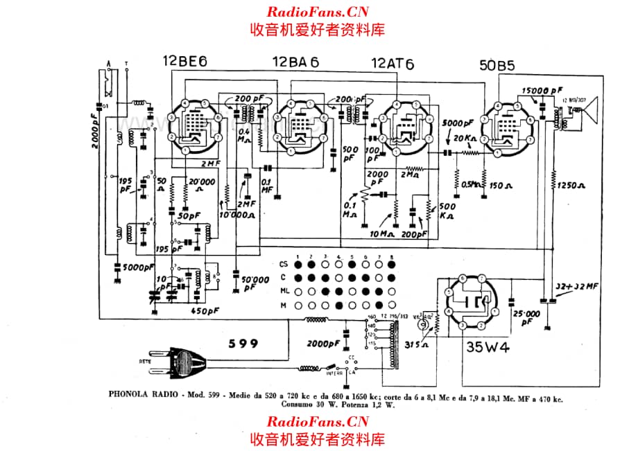 Phonola 599 电路原理图.pdf_第1页