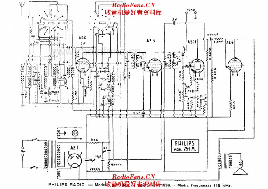 Philips 751M 电路原理图.pdf_第1页