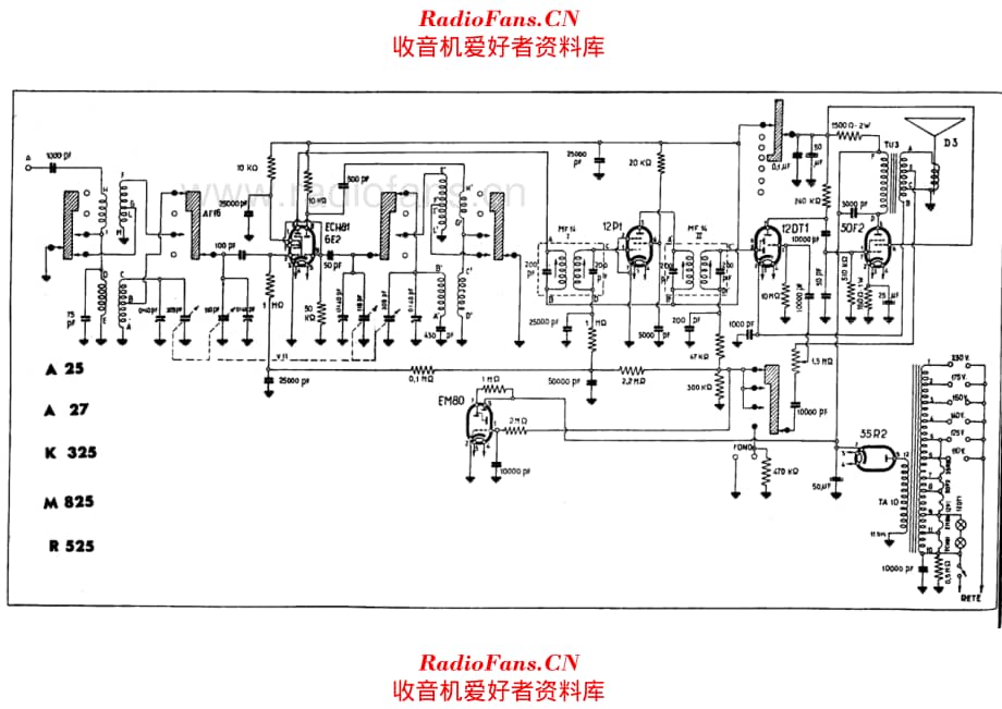 Kennedy K325 A25 A27 M825 R525 电路原理图.pdf_第1页