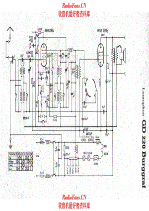 Lumophon GD220 Burggraf 电路原理图.pdf