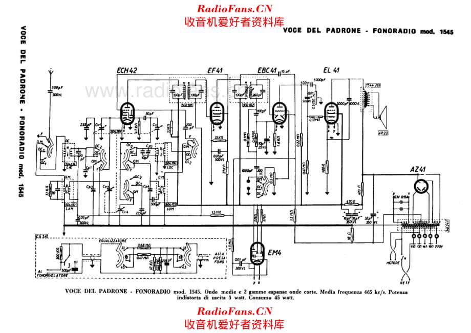 Marconi 1545 Fonoradio 电路原理图.pdf_第1页